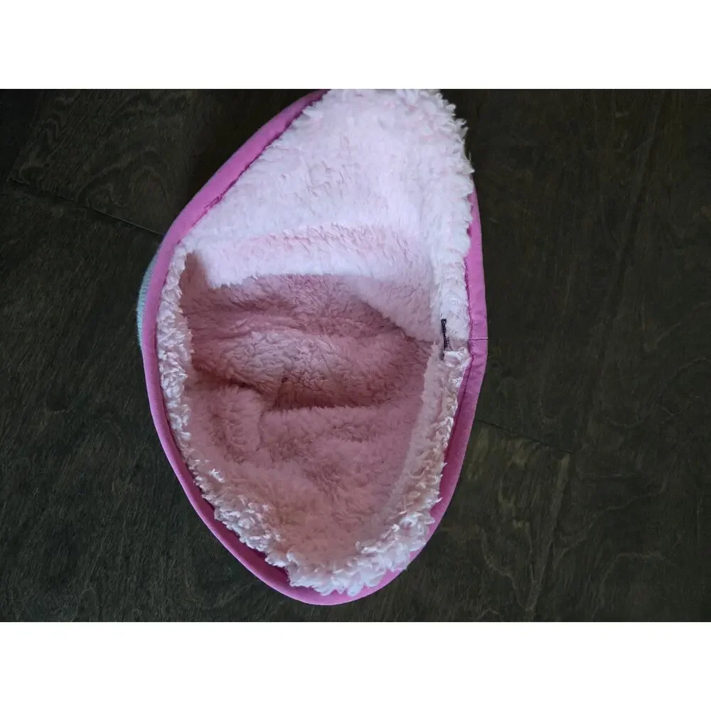 Patagonia Baby Knit Hat Pink Fleece Lined Ostrich Graphic